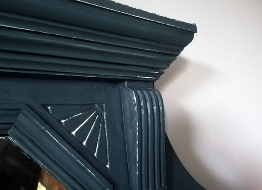 Custom Listing for Geraldine Mirror painted in Dixie bell stormy seas