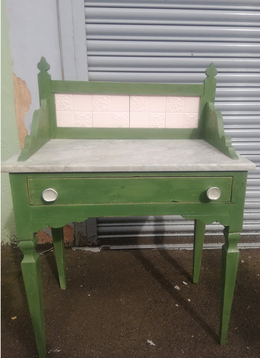 Custom Listing for Laura Buchan - hand painted vintage washstand