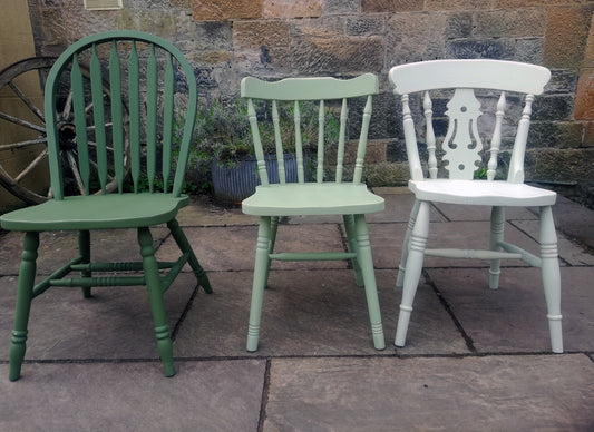 Custom Listing for Andrea Grosart 4 mismatched dining chairs