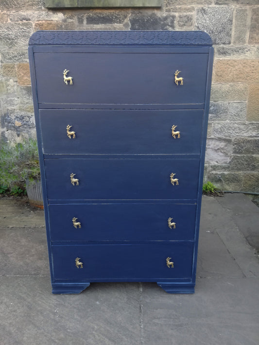 Custom Listing for Claire McGrath Vintage mid century glass fronted book case and chest of drawers