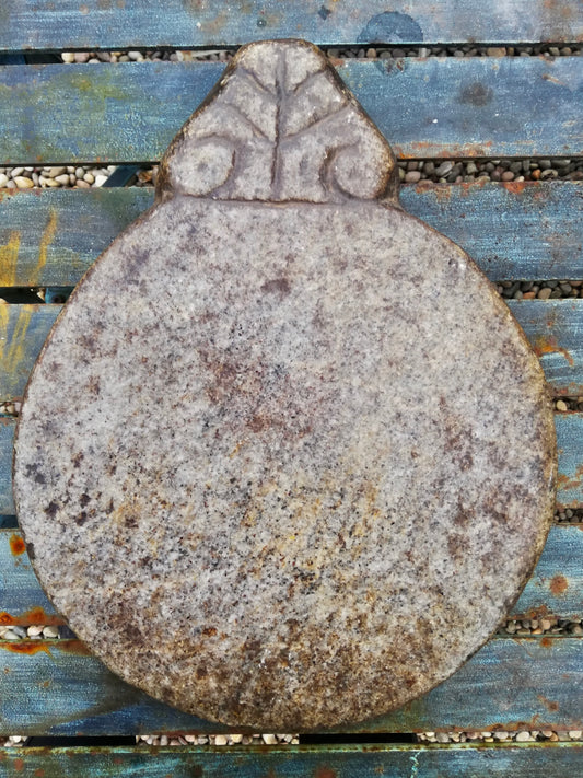 Antique stone chapati board. These make prefect trivets, pot stands or cheese boards