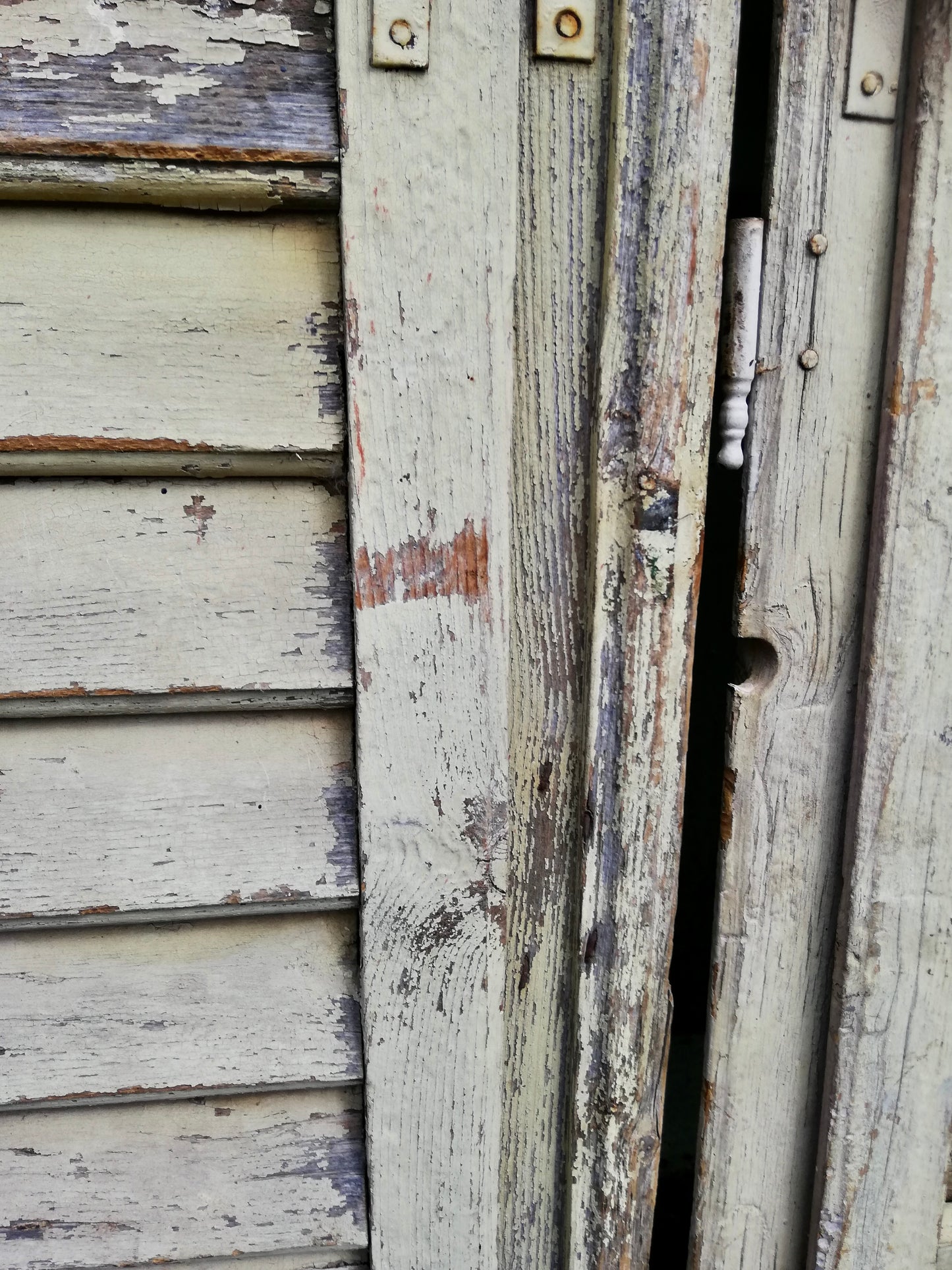 Beautiful vintage rustic pair shutters