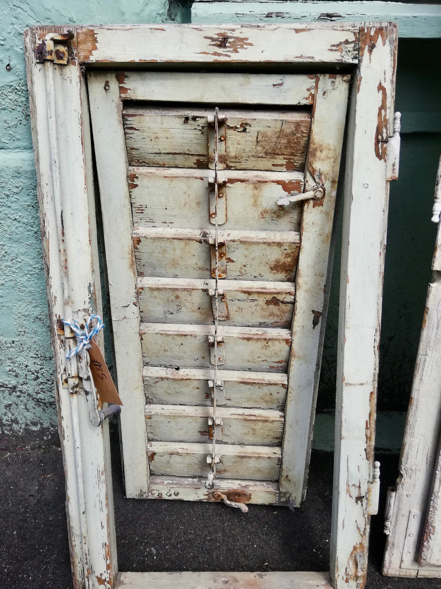 Beautiful vintage rustic pair shutters