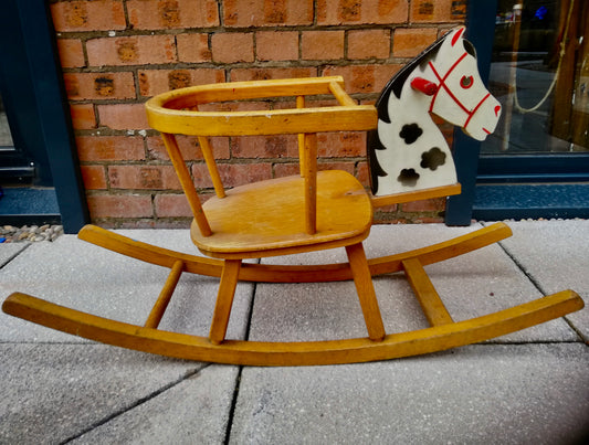Reserved Children's vintage rocking horse seat