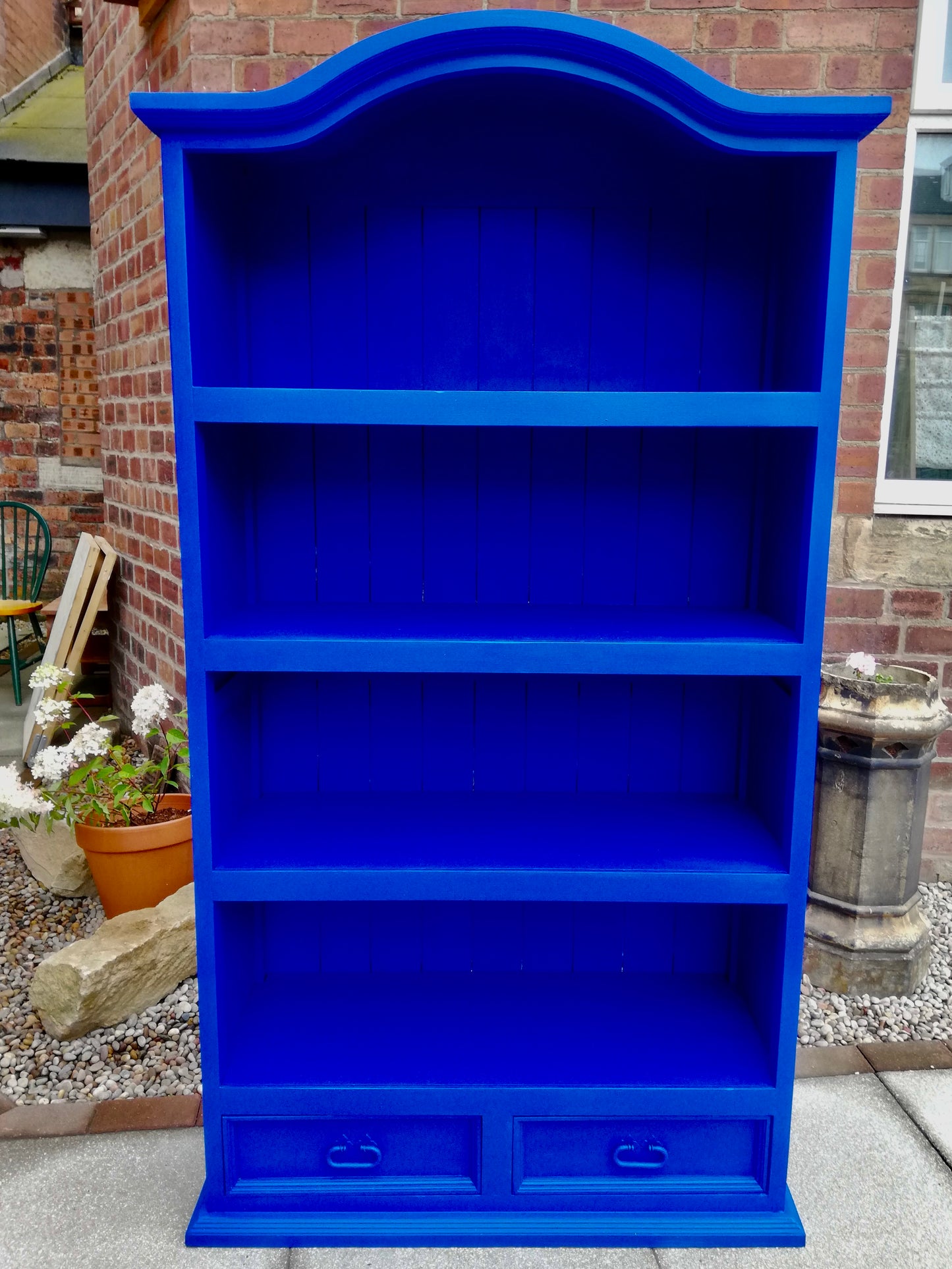 Commission for Nicola painted bookcase