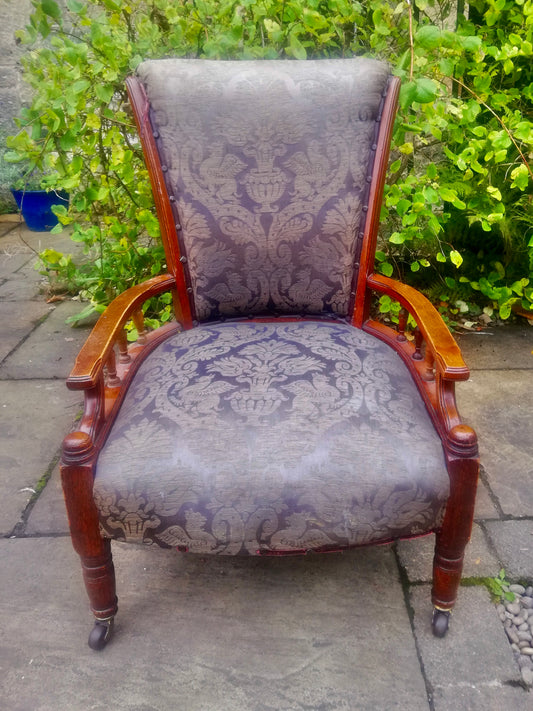 Vintage armchair  available for reupholstery and painting your choice of colour