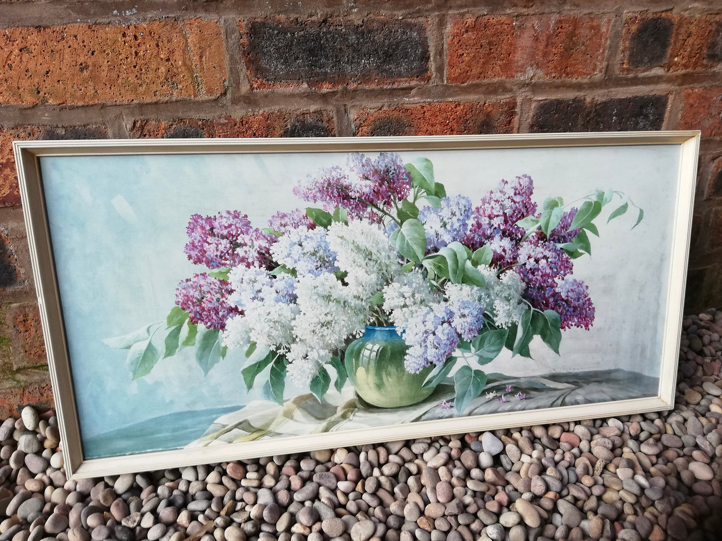 Kitsch Lilacs framed print