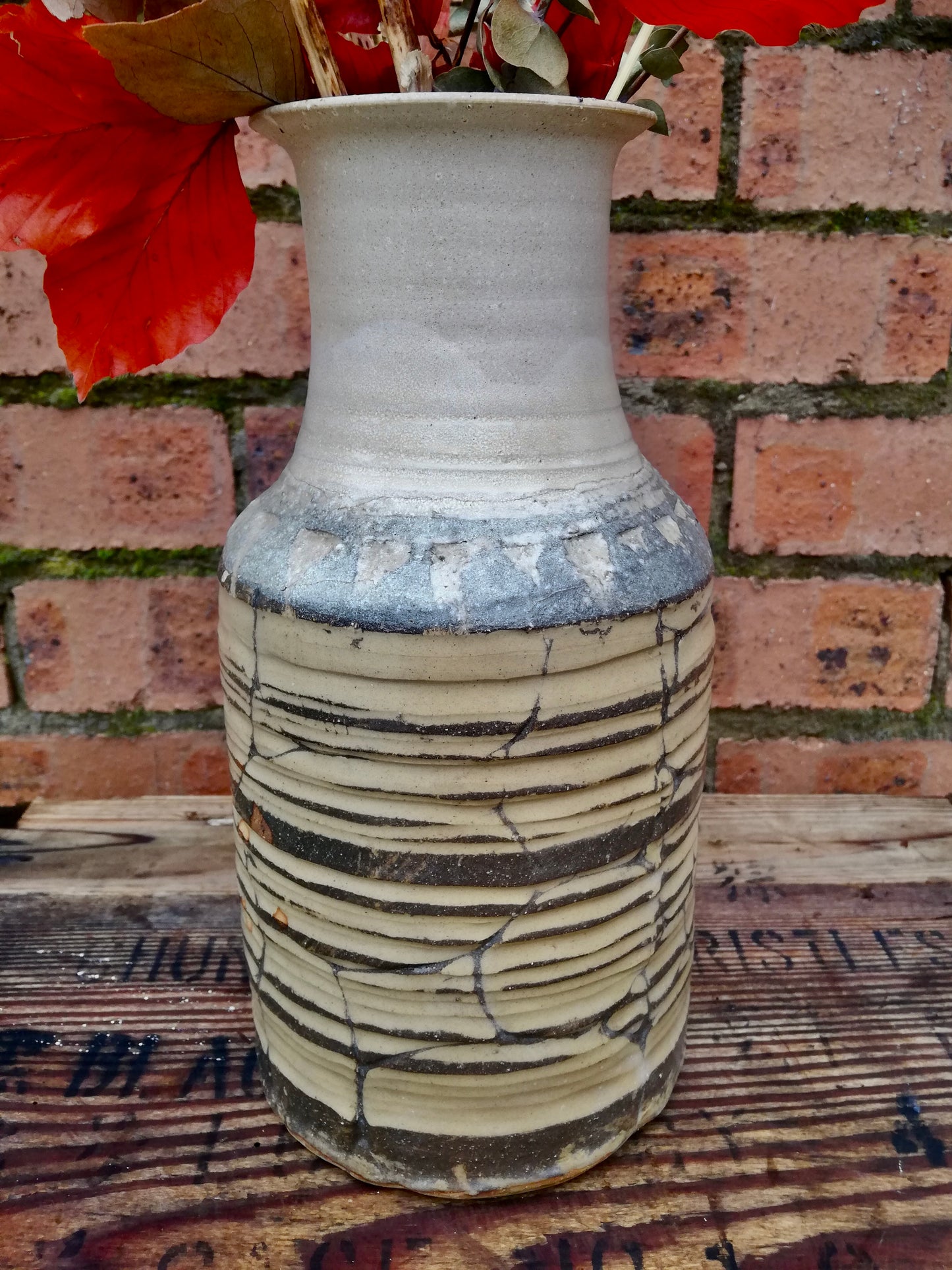 Vintage rustic handmade vase