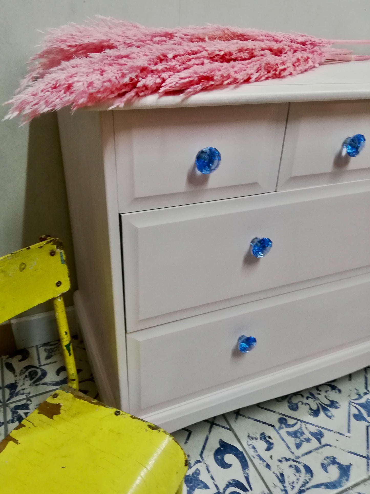 Commission for Fiona painted vintage chest of drawers