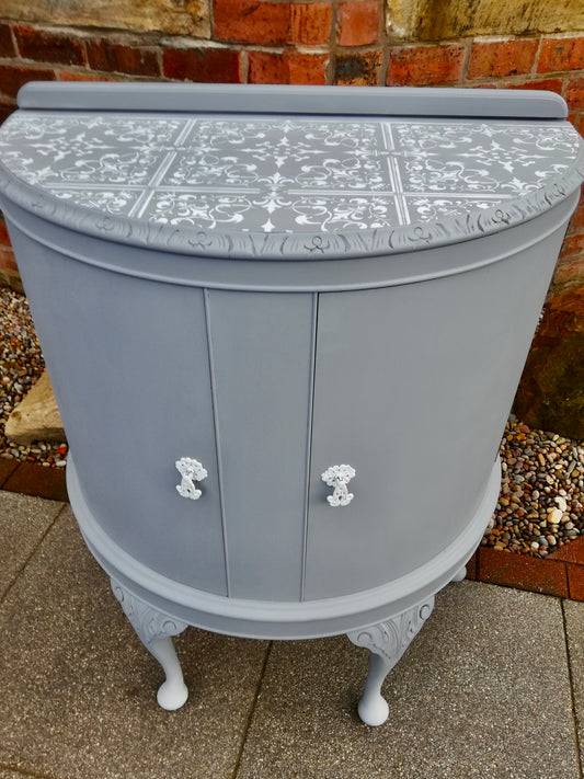 Commission for Sharon  Hand painted display cabinet
