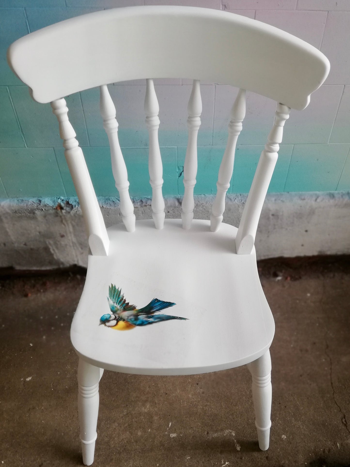 Mismatched vintage dining chair set with your choice of design - painted to order