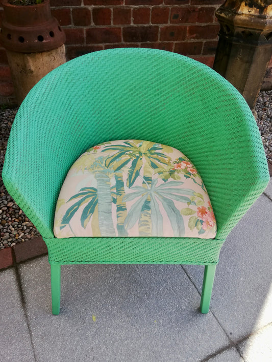 Vintage Lloyd Loom bedroom chair