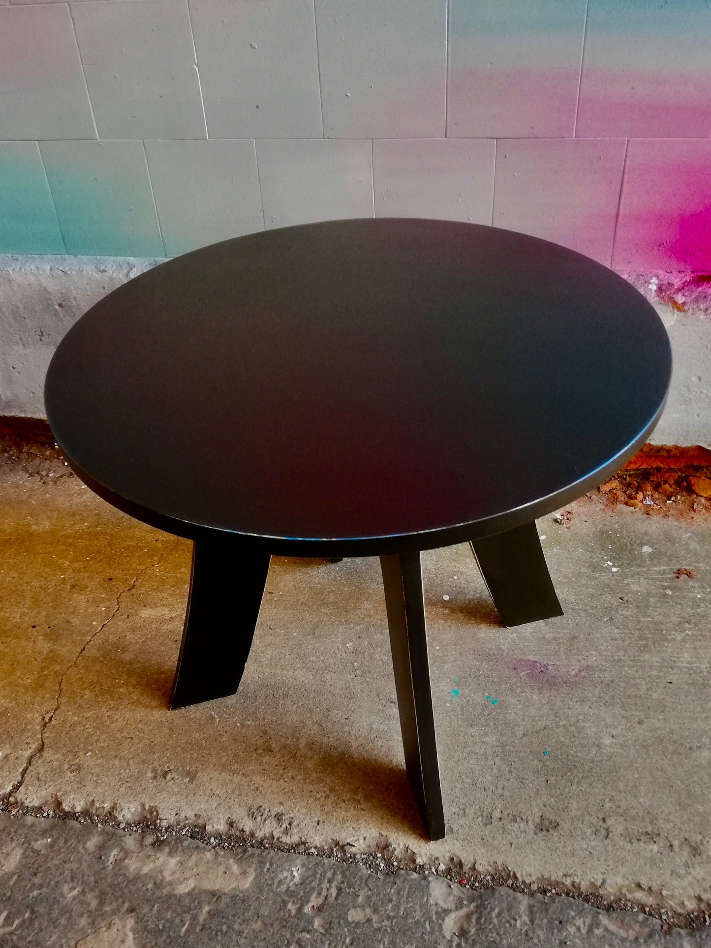 black painted coffee table