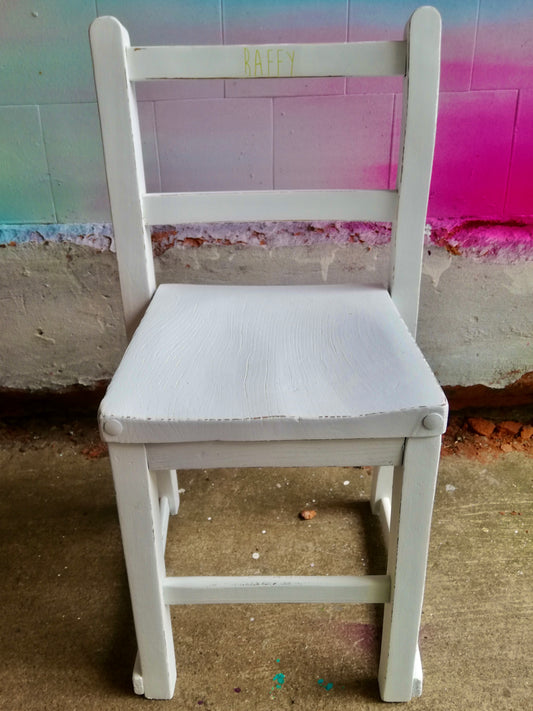 Commission for Jane personalised children's chair