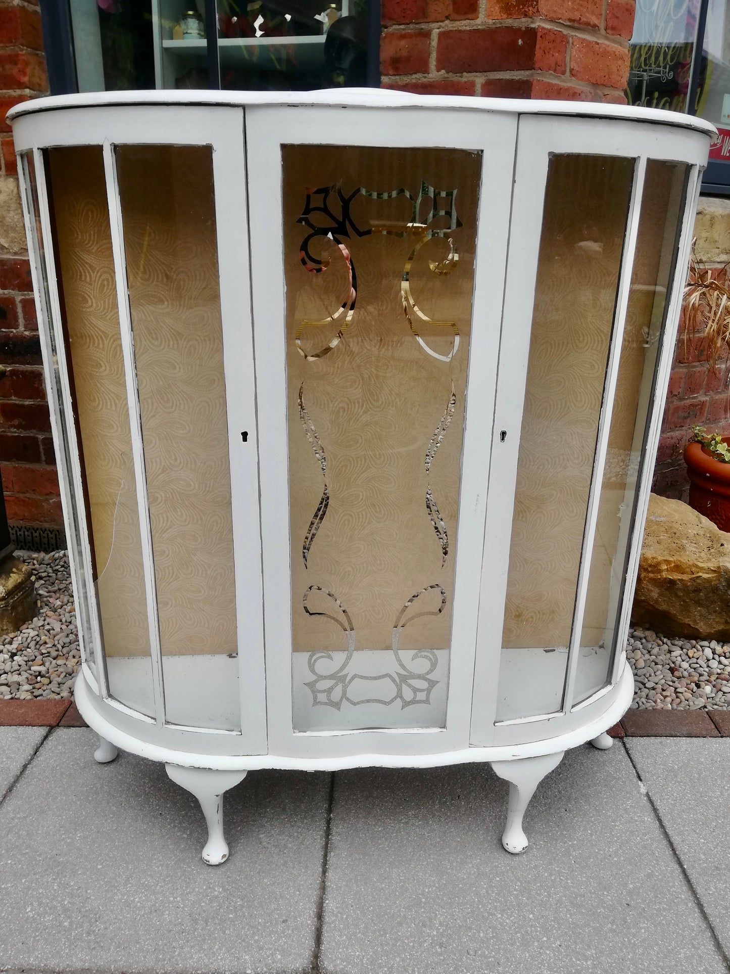 Vintage display cabinet available for revamp