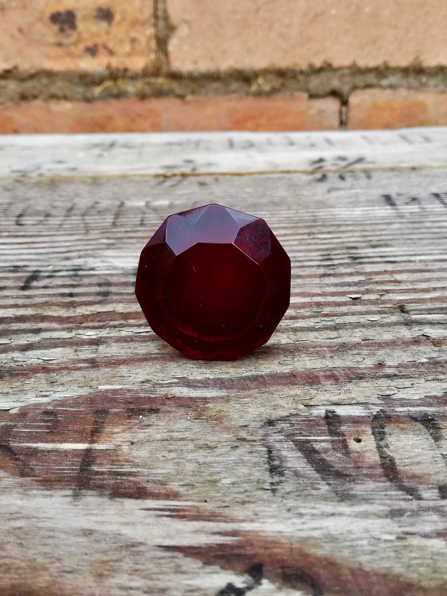 Ruby red Glass knob furniture handle