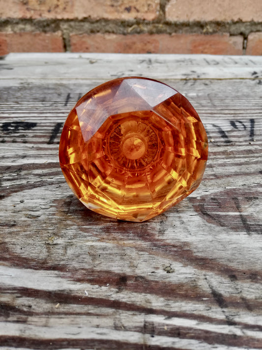Large cut  glass door knob