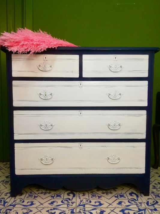 Commission for Sophie - painted chest of drawers