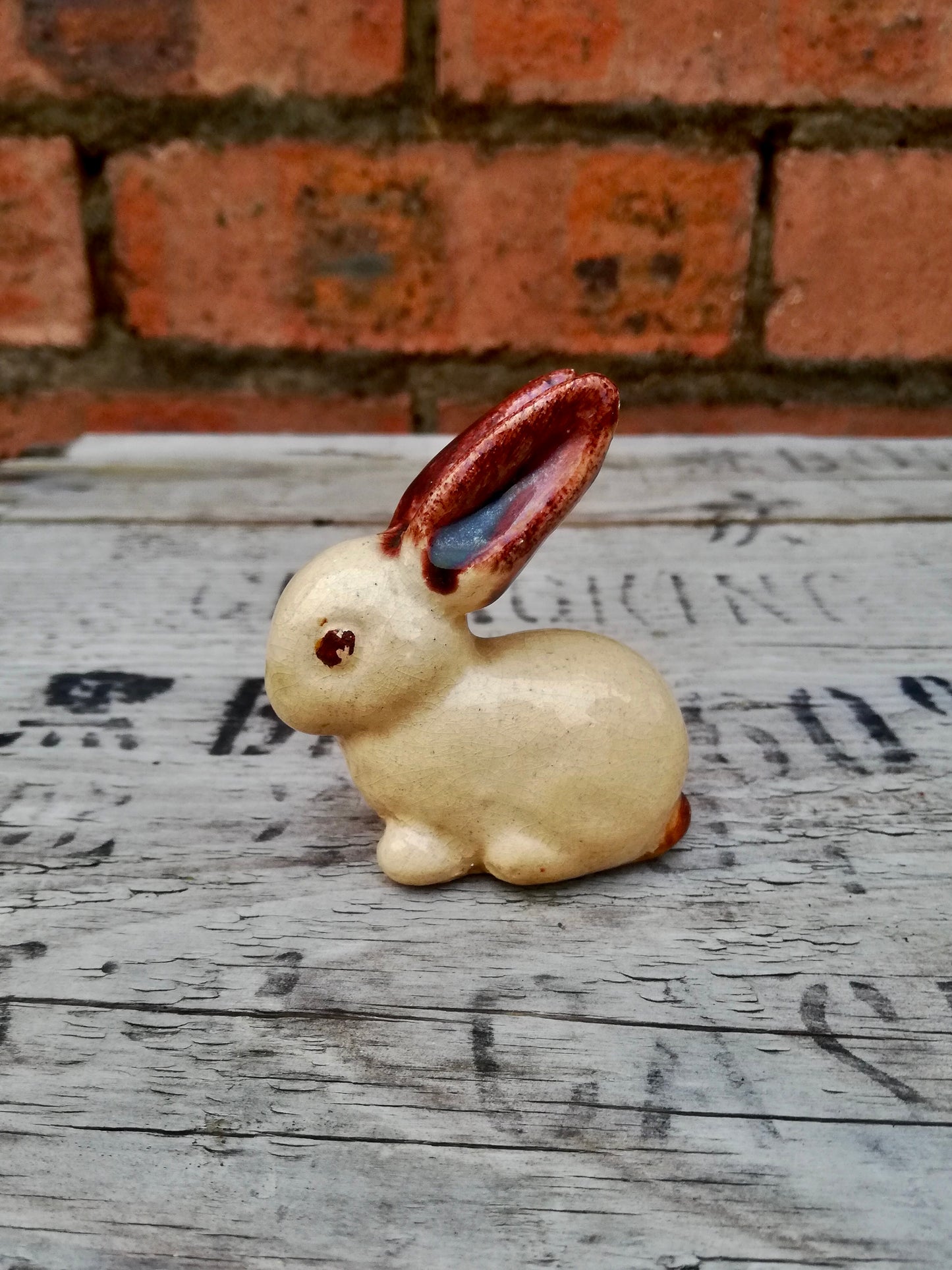 Cute little ceramic  rabbit ornament