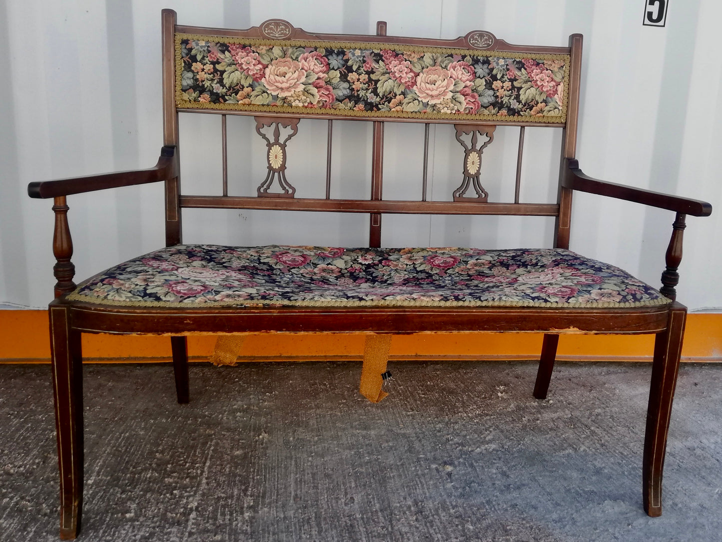 Commission for Elif - vintage Edwardian sofa