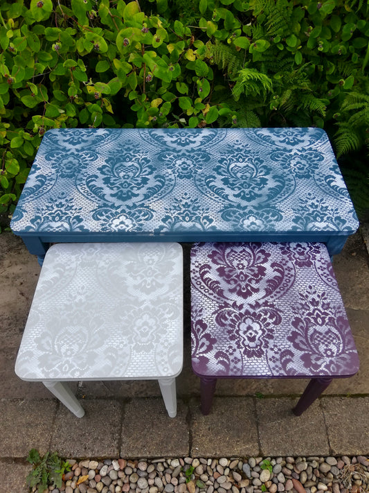 Vintage nest of tables reserved for Tom