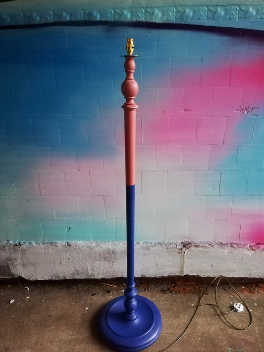 Revamped standard lamp painted in Annie Sloan Chalk Paint