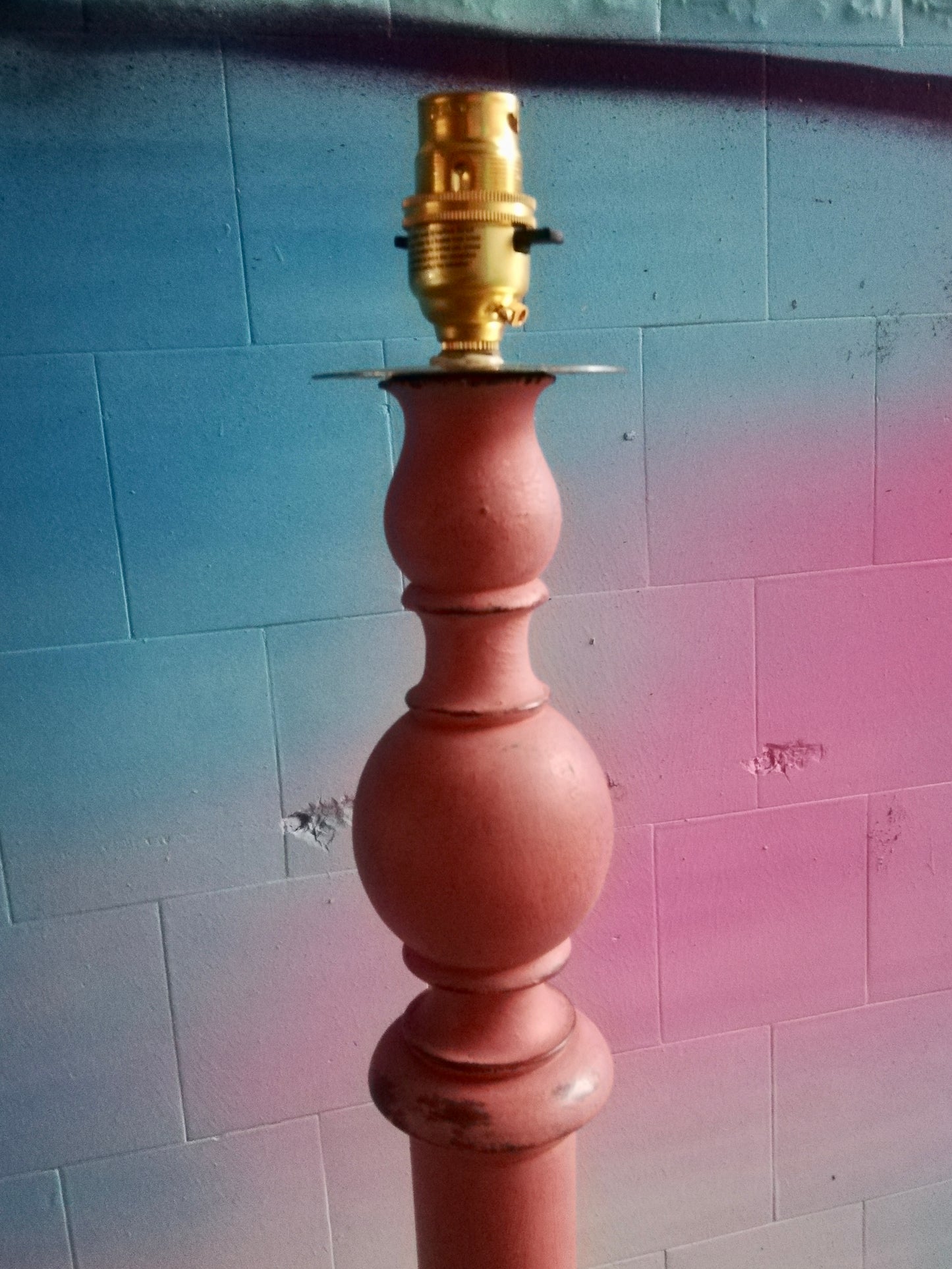 Revamped standard lamp painted in Annie Sloan Chalk Paint