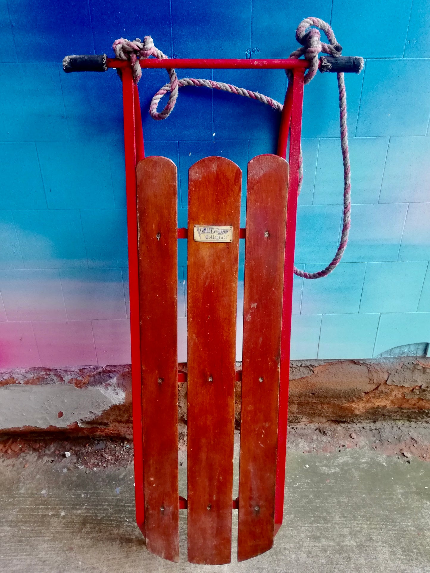 Vintage wooden sledge