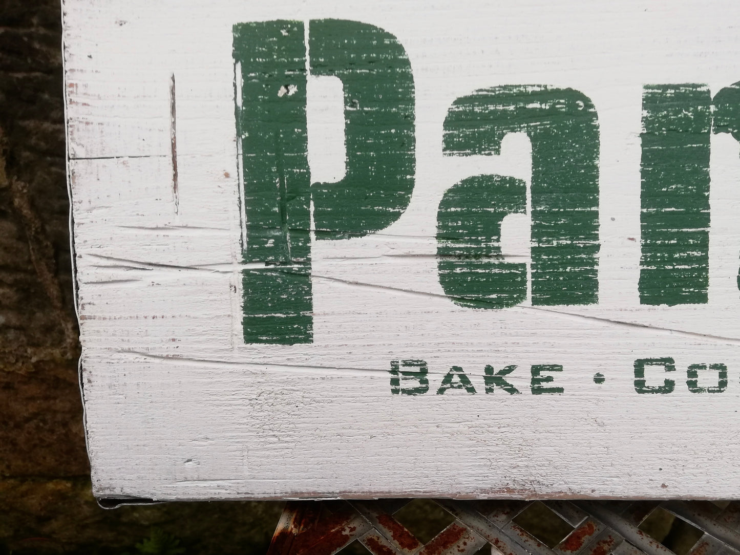 Vintage style handmade Pantry sign