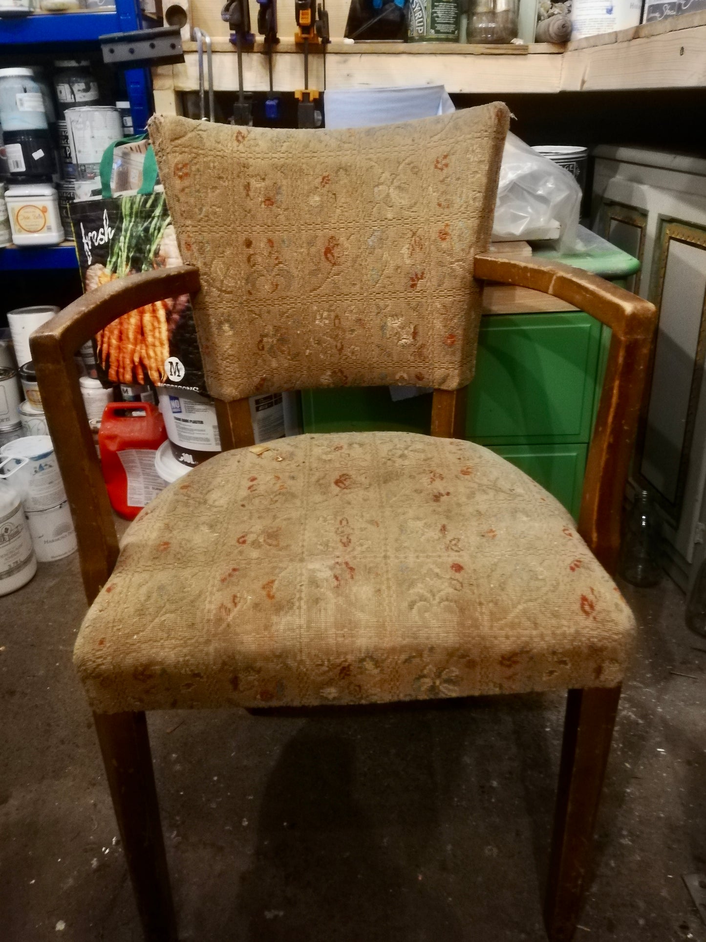 Vintage Deco chair available for reupholstery and painting your choice of colour
