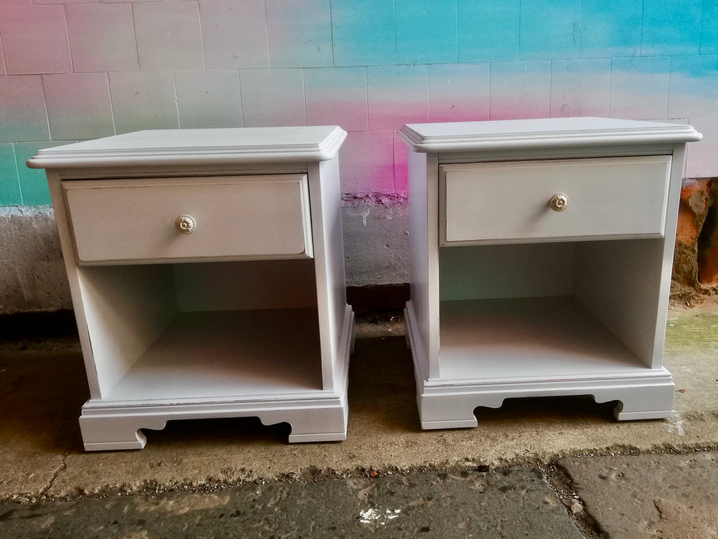 Commission for Nancy painted bedroom set