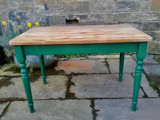 Commission for Jenny Vintage Pine Dining Table