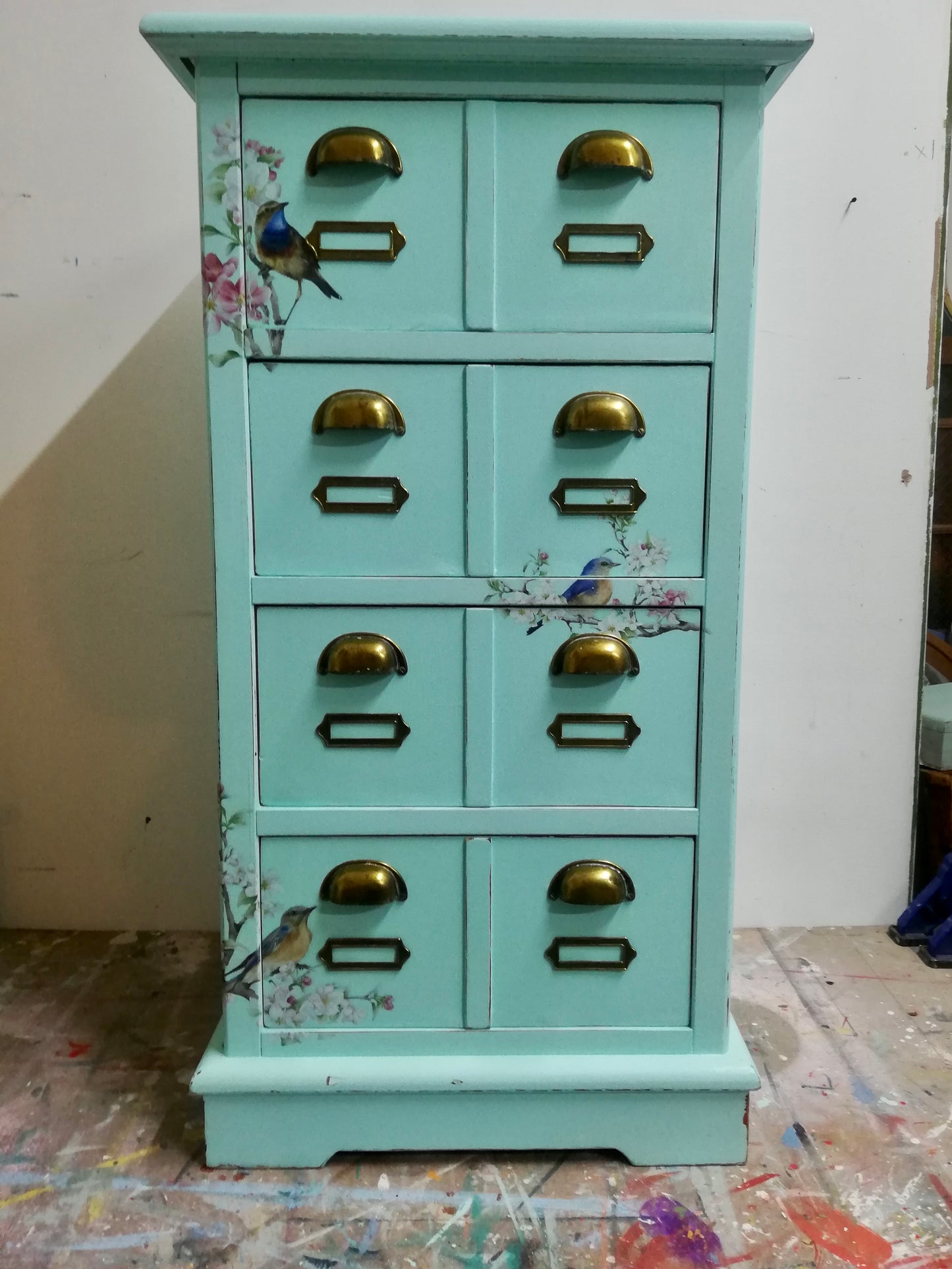 Commission for Claire painted cabinet