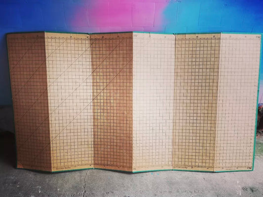 Huge padded table top quilters or sewing cutting mat / measuring grid.