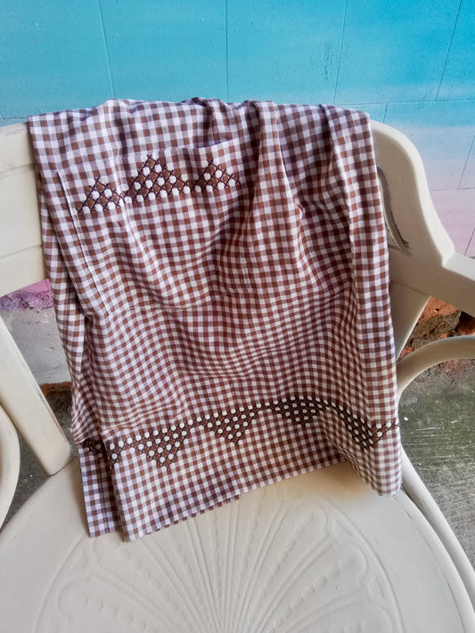 Vintage gigham cotton apron