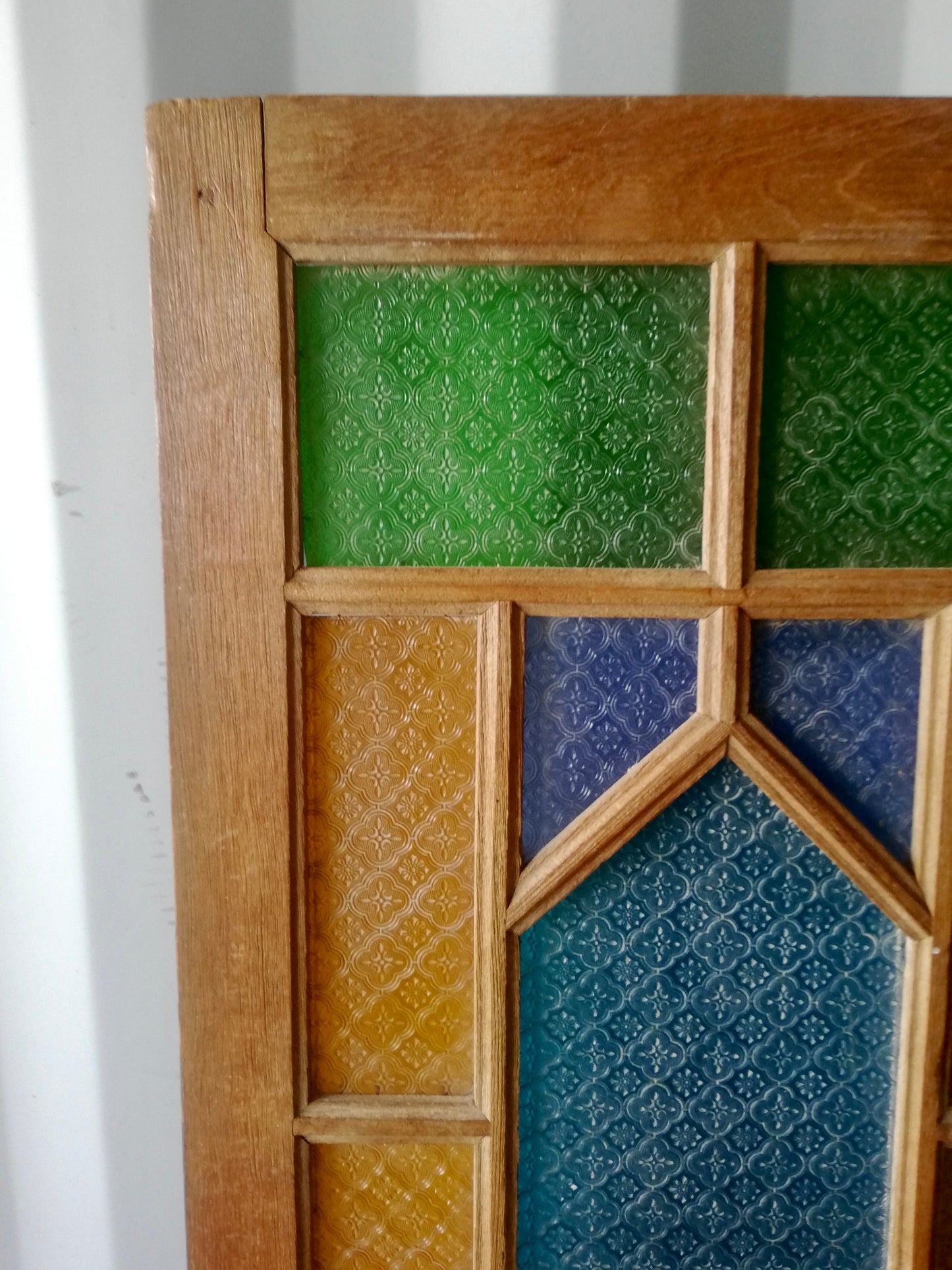 Antique Indian glass internal door