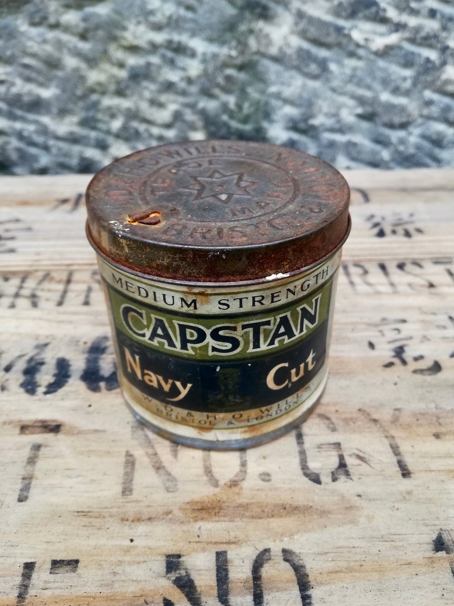 Vintage metal Capstan tin