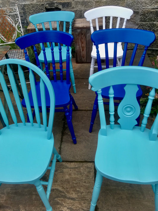 Commission for Kate refurbished dining table and 6 chairs
