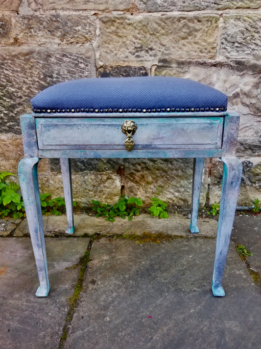 Commission for Gwen refurbish piano stool