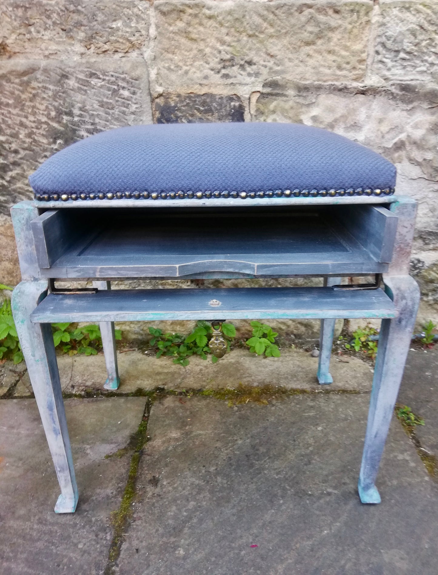 Commission for Gwen refurbish piano stool