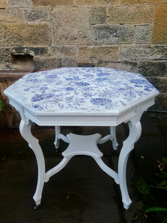 commission for Nicola Vintage octagonal table
