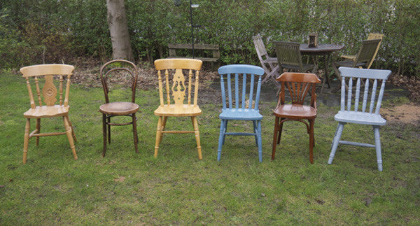 Custom listing for Penny 6 x mismatch vintage dining chairs