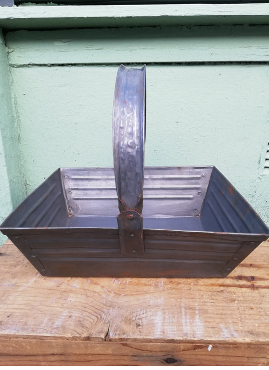Restored antique iron trugs