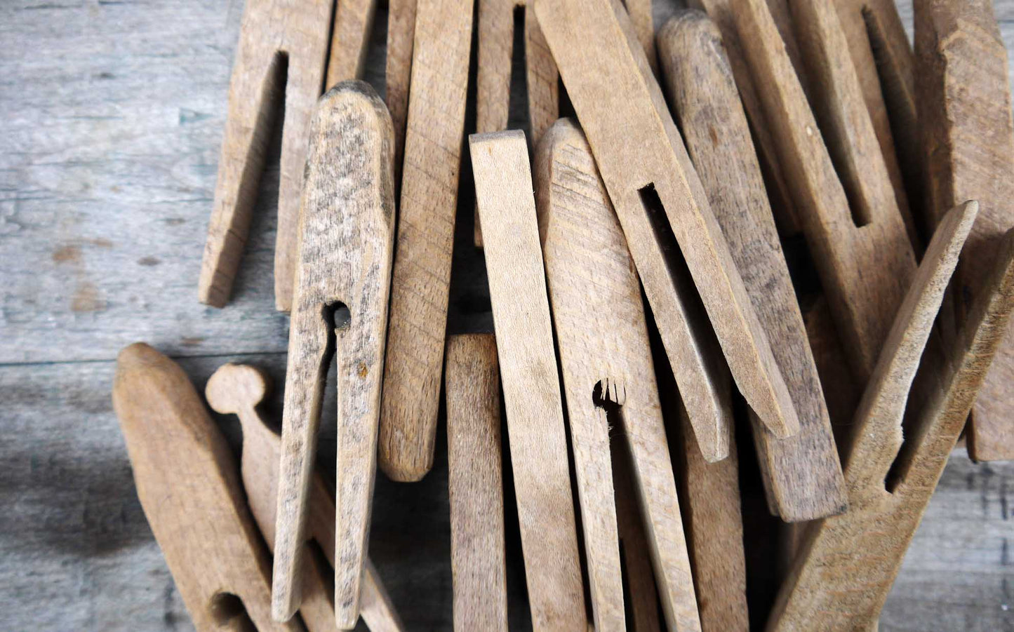 Rustic french vintage clothes pegs