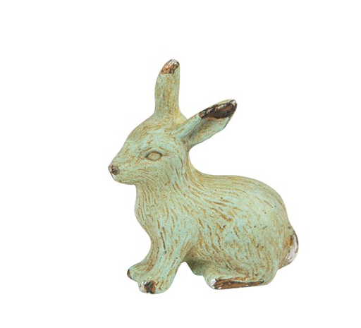 Rabbit  Drawer Knob - rabbit hare animal furniture knob handles in  Green