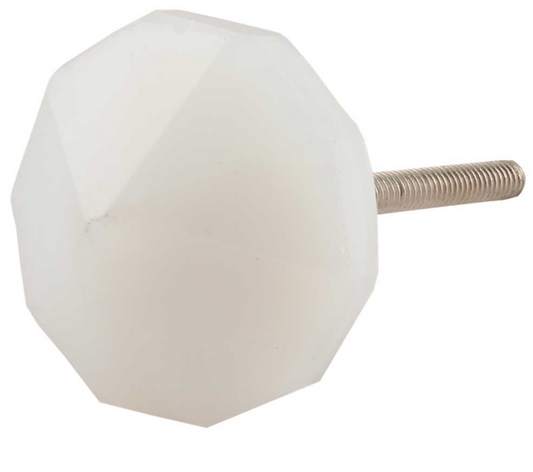 Milky Glass Dresser Knob