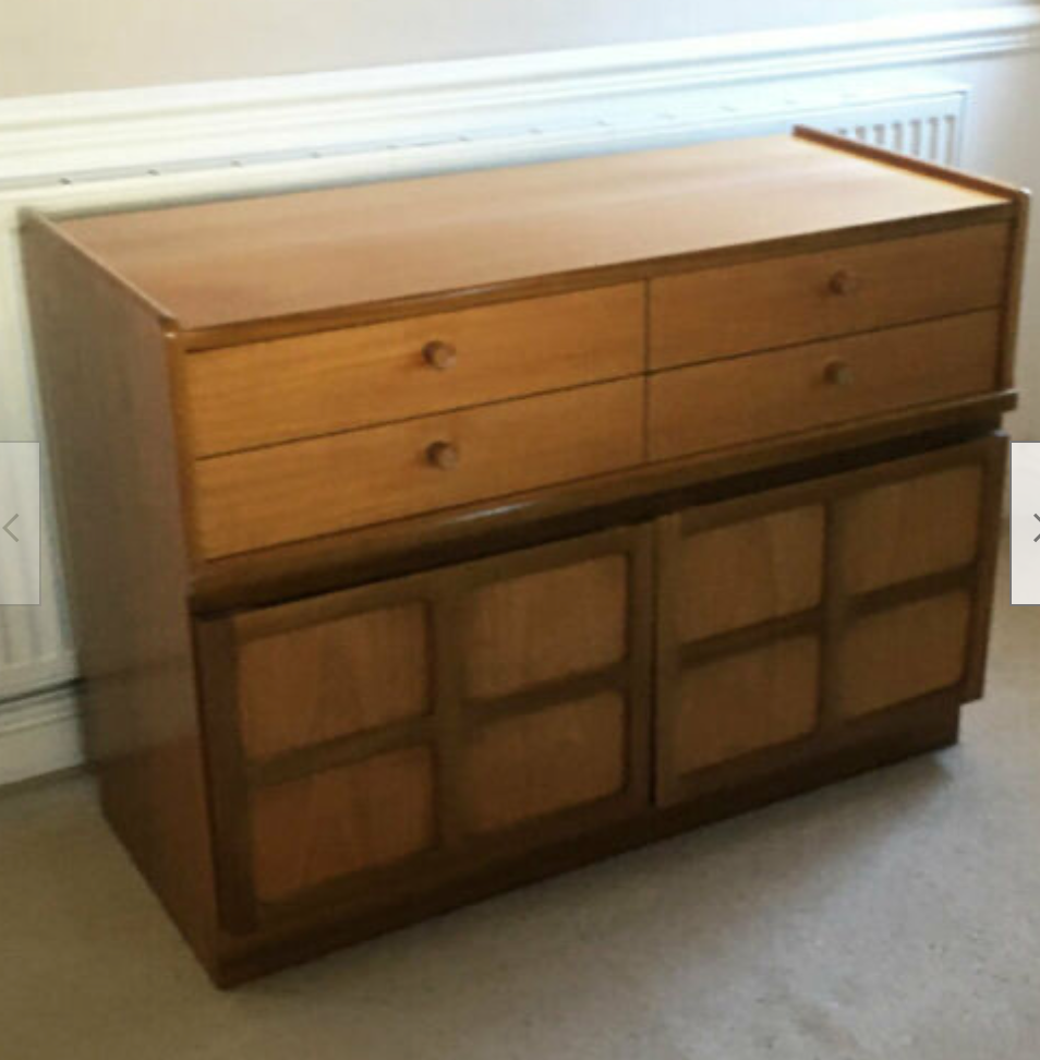 Vintage mid century Nathan sideboard available for painting - price includes painting
