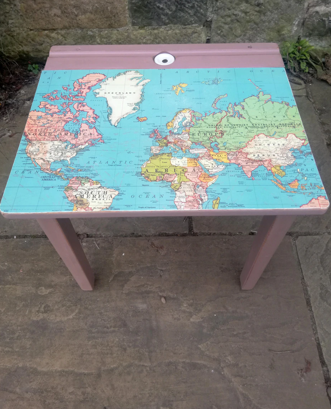 Painted and decoupaged vintage children's school desks, chairs or sets you choose design and colours