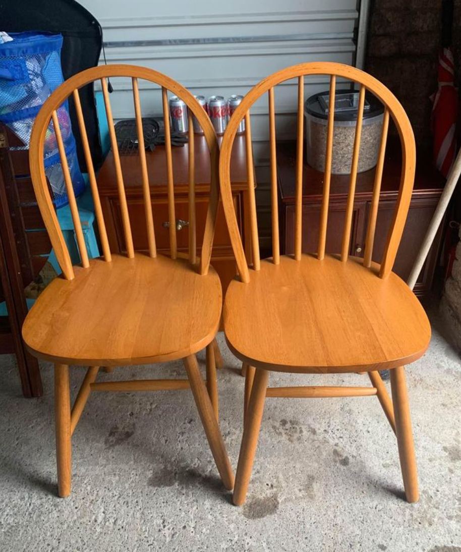 Commission for Claire - 6 mismatched vintage dining chairs