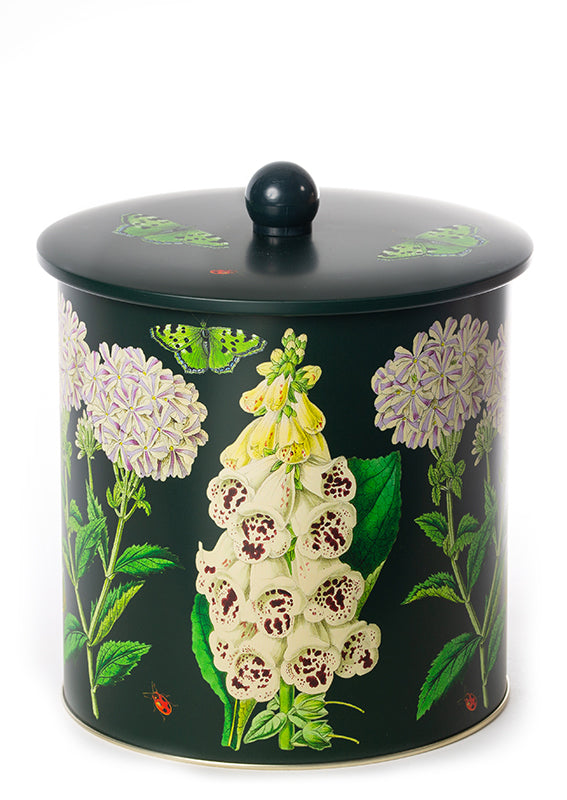 Midnight Botanical barrel tin